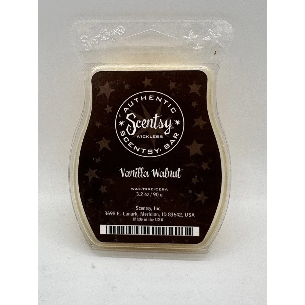 Scentsy Vanilla Walnut Wax Bar Retired 3.2 oz Authentic Wickless Scent Cubes